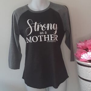 STRONG As A Mother 3/4 Sleeve Tee Shirt